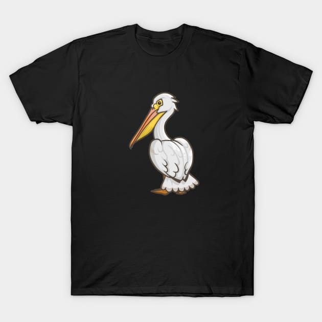 American White Pelican T-Shirt by Ginboy